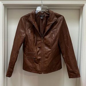 Alfani vegan leather jacket